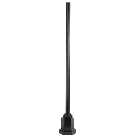 Wave Lighting 3688FHX-BZ Commercial 3" Fluted Surface Mounted Lamp Post in Bronze